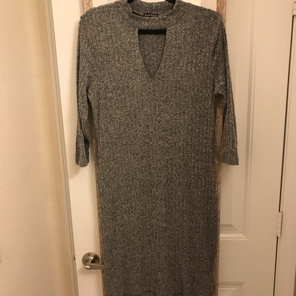 Gray Light Sweater Bodycon